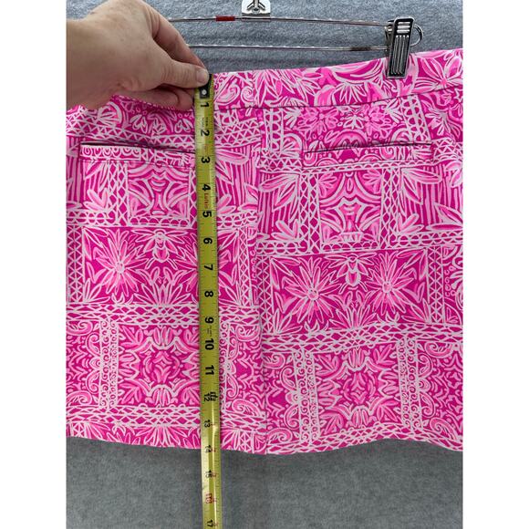 Lilly Pulitzer Colette Womens 8 Knit Skort New Blooms on the Block Pink Preppy - Picture 4 of 9